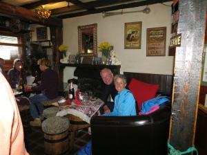 Rich and Molly in the pub